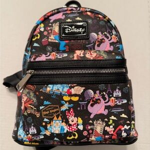 Disney Parks Walt Disney World Loungefly Style Backpack NWT Figment Fab Five Etc